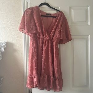 Never been worn, pink dress